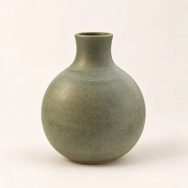 A ceramic vase as a clean studio shot