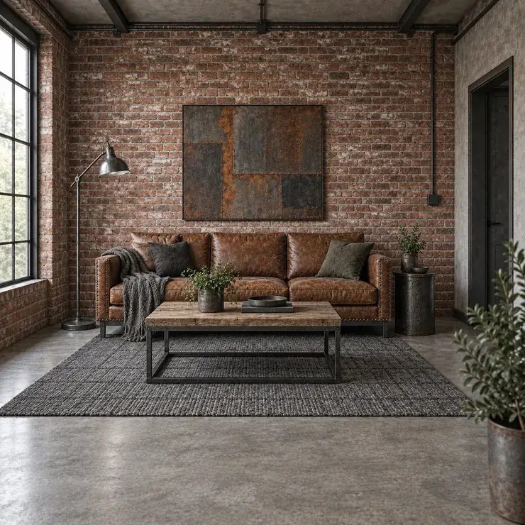 The same room restyled industrial